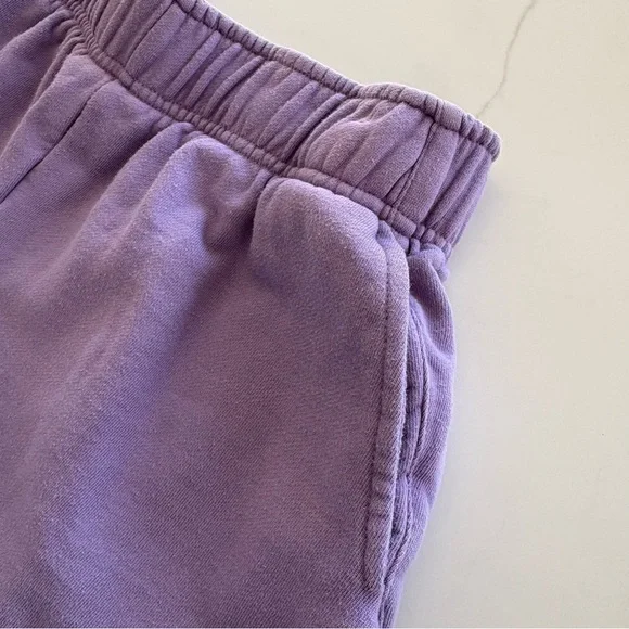 GUC Basin + Range Women’s French Terry Sweat Shorts in lavender (100% cotton) - Picture 5 of 12